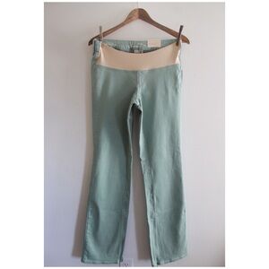 Universal Thread NWT Fair Trade Zipped Ankle Bootcut Green Maternity Pants 8 29
